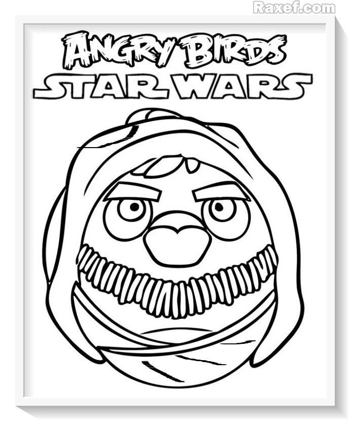 Раскраска Angry Birds Star Wars